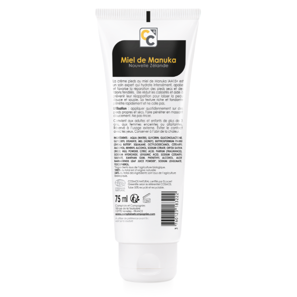 Comptoirs & Compagnies -- Crème pieds réparatrice au miel de manuka iaa15+ - 75 ml