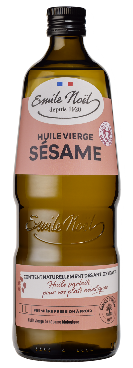 émile Noël -- Huile vierge de sésame bio équitable (origine France) - 1 l