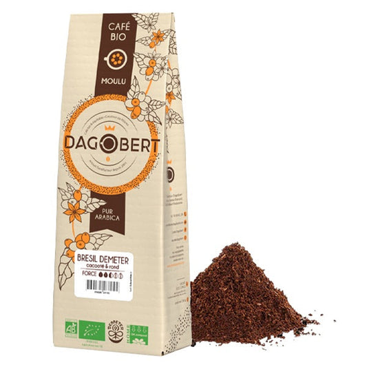 Les Cafés Dagobert -- Brésil demeter 100% arabica bio - moulu - 1 Kg