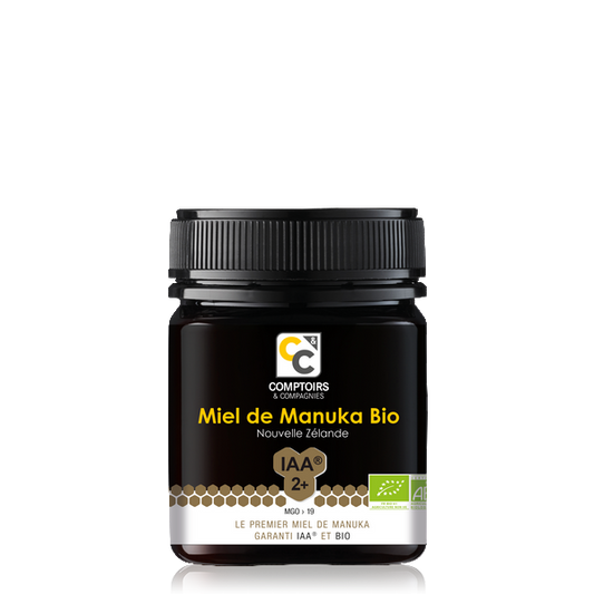 Comptoirs & Compagnies -- Miel de manuka iaa2+ biologique (mgo 19) (origine  Nouvelle zélande) - 250 g