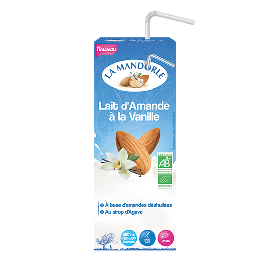 La Mandorle -- DDM 22.10.2024 Lait amande/vanille liquide bio - 20 cl